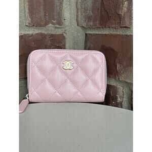 Chanel CC Zip Coin Purse Quilted Caviar Small 32554